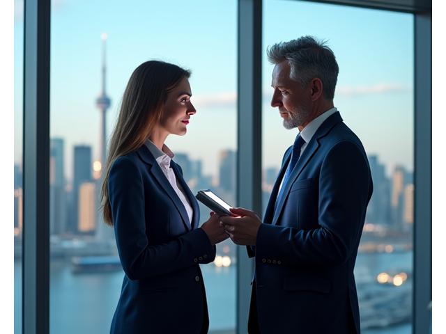 Executive leaders in a professional setting, symbolizing elite talent acquisition and strategic leadership.